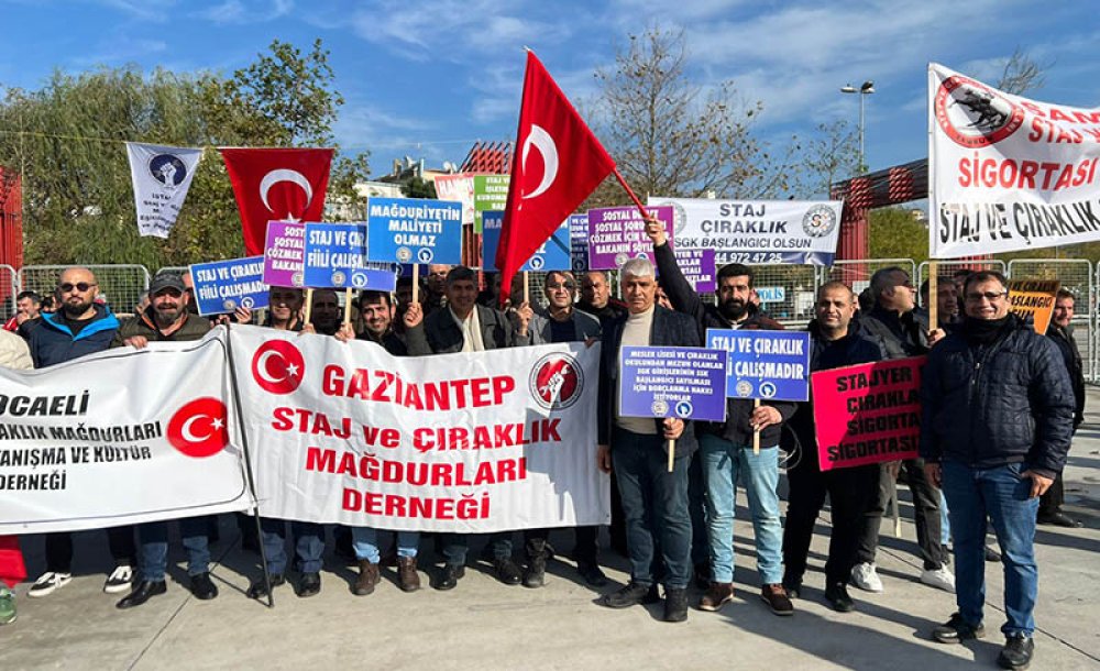 Staj Ve Çıraklık Mağdurları Büyük İstanbul Mitinginde Buluştu