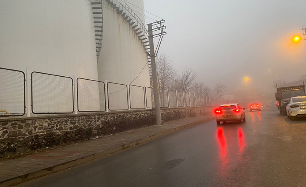 Çorlu'da Sabah Saatlerinde Yoğun Sis Etkili Oldu