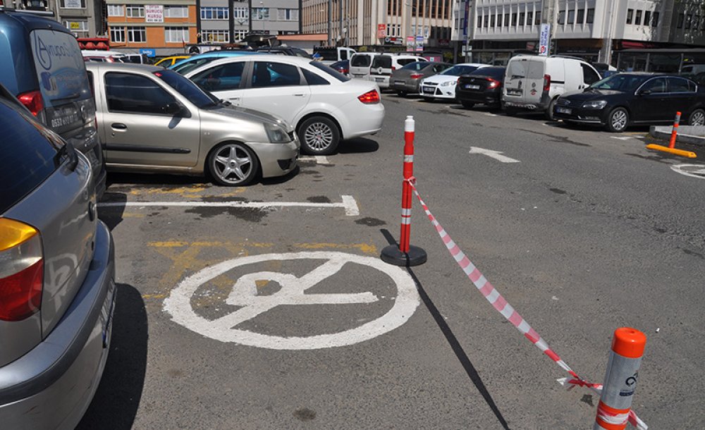 Otoparkın Çizgileri Yenilendi